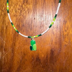 Southwestern Design Cactus Seed Bead Necklace